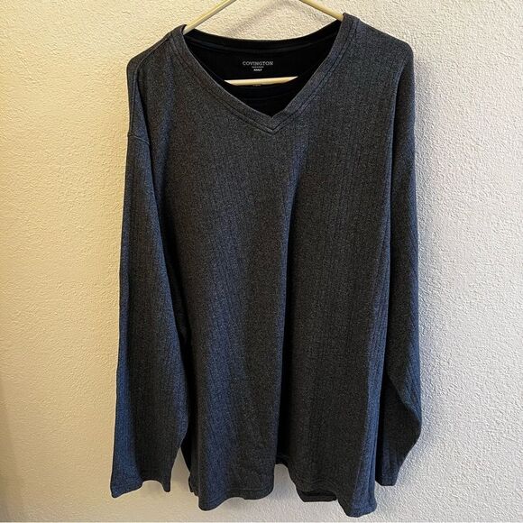 Covington Long Sleeve Gray Sweater (Size XXXLT) - Picture 1 of 4